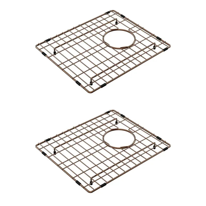Hana 27L/27L Double Kitchen Sink Kit, Brushed Copper fienza