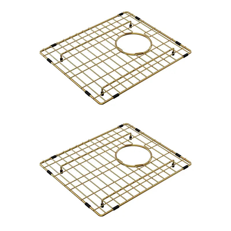 Hana 27L/27L Double Kitchen Sink Kit, PVD Rugged Brass fienza
