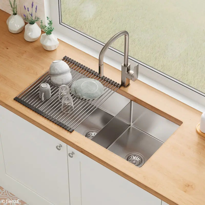 Hana 40L/27L Double Kitchen Sink fienza