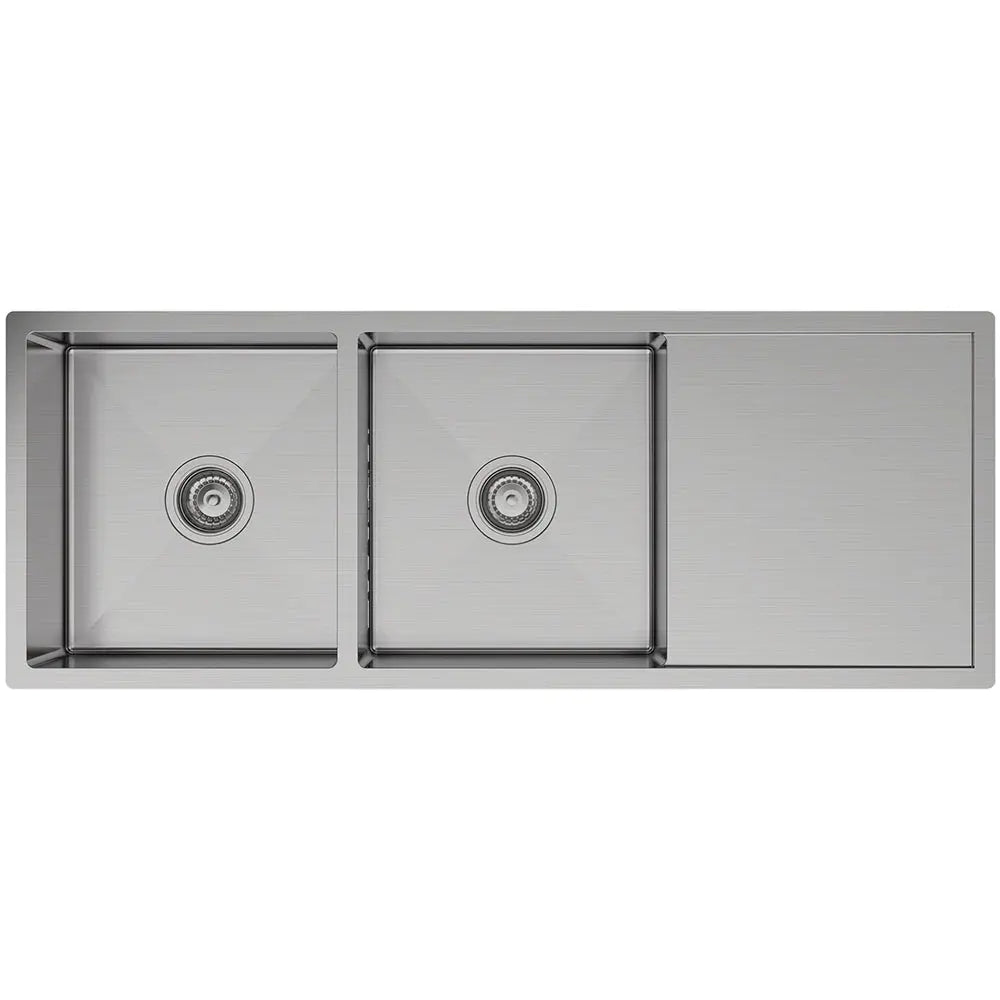 Hana 29L/29L Double Kitchen Sink with Drainer fienza
