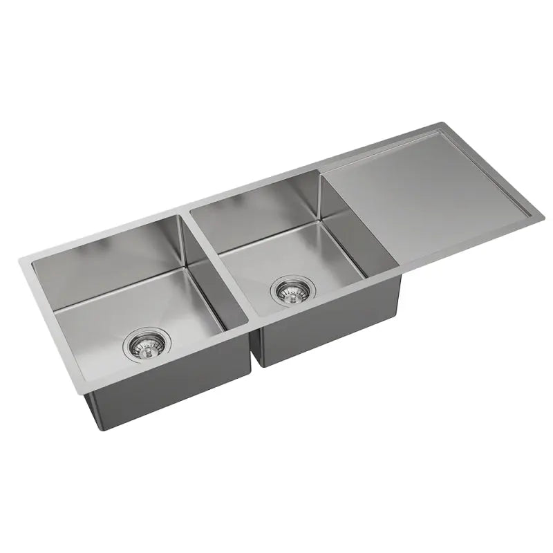 Hana 29L/29L Double Kitchen Sink with Drainer fienza