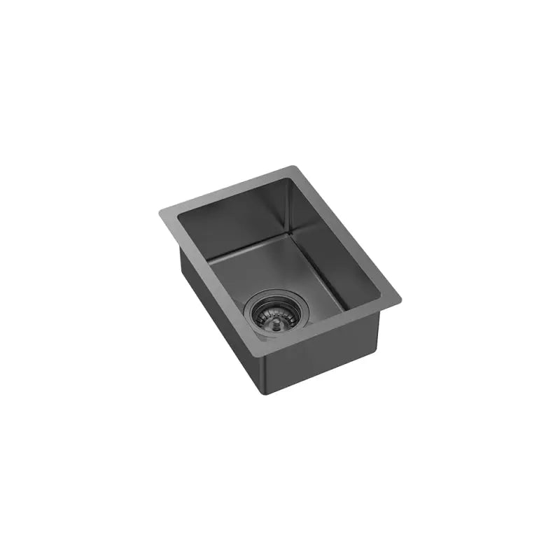 Hana 10L Single Kitchen Sink, Carbon Metal fienza