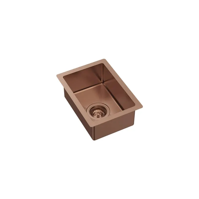 Hana 10L Single Kitchen Sink, Brushed Copper fienza