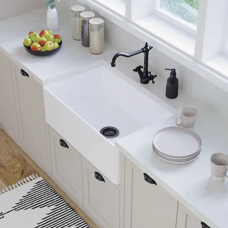 Olivia Single Butler Sink, Medium fienza