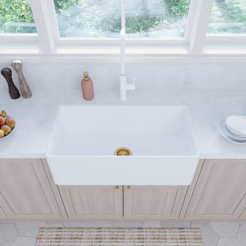 Olivia Single Butler Sink, Large fienza