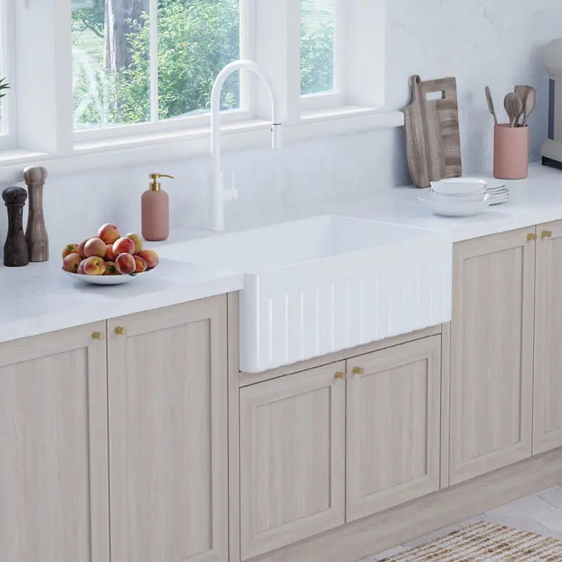 Olivia Single Butler Sink, Large fienza