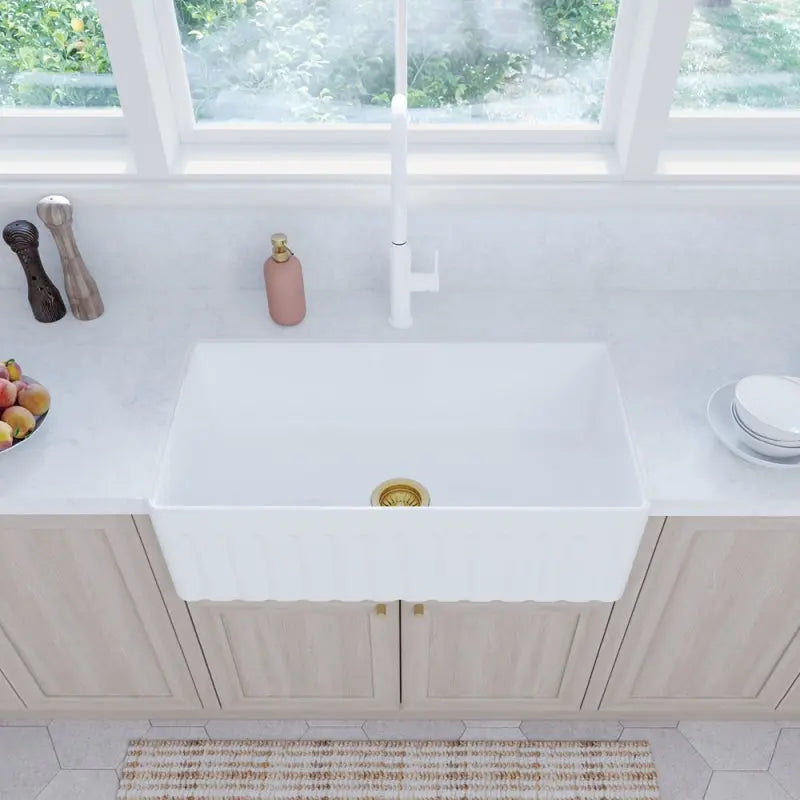 Olivia Single Butler Sink, Large fienza