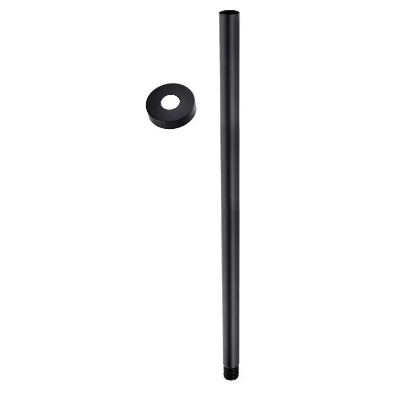 600mm Black Ceiling Shower Arm Aquaperla