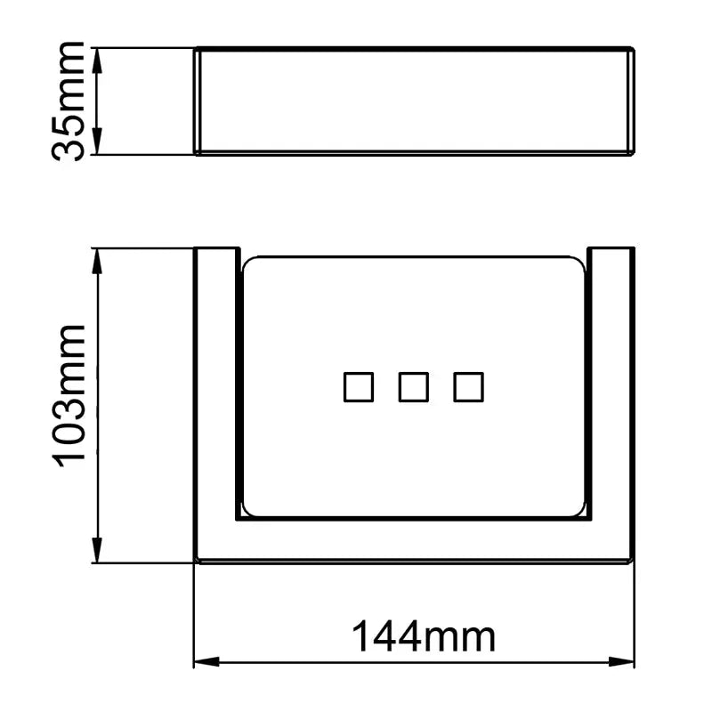 IVANO - Brushed Nickel Soap Dish Aquaperla