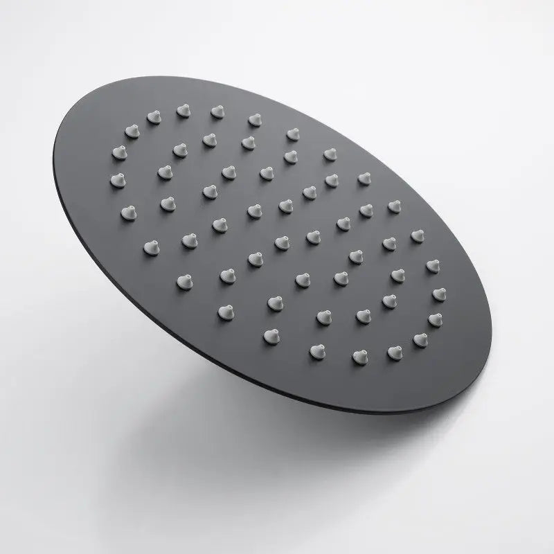 200mm Black Shower Head Aquaperla