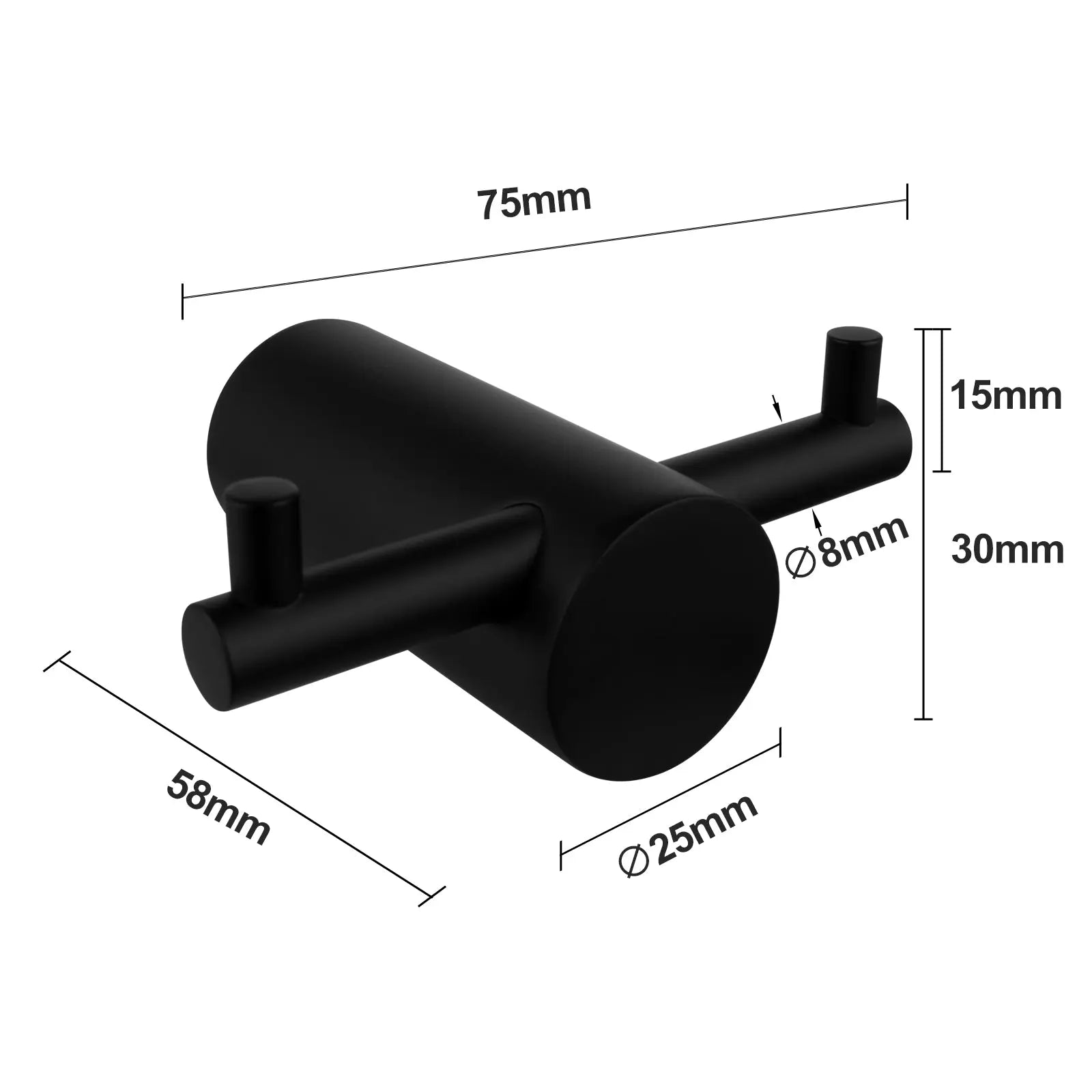 Black Robe Hook Aquaperla