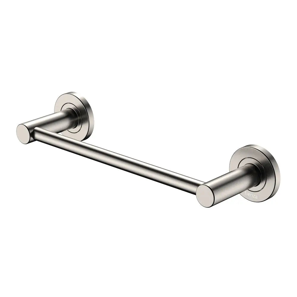 Kaya Single Towel Rail, 300mm, Brushed Nickel fienza
