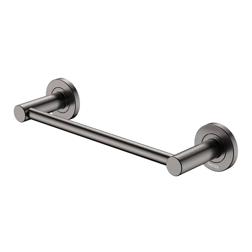 Kaya Single Towel Rail, 300mm, Gun Metal fienza