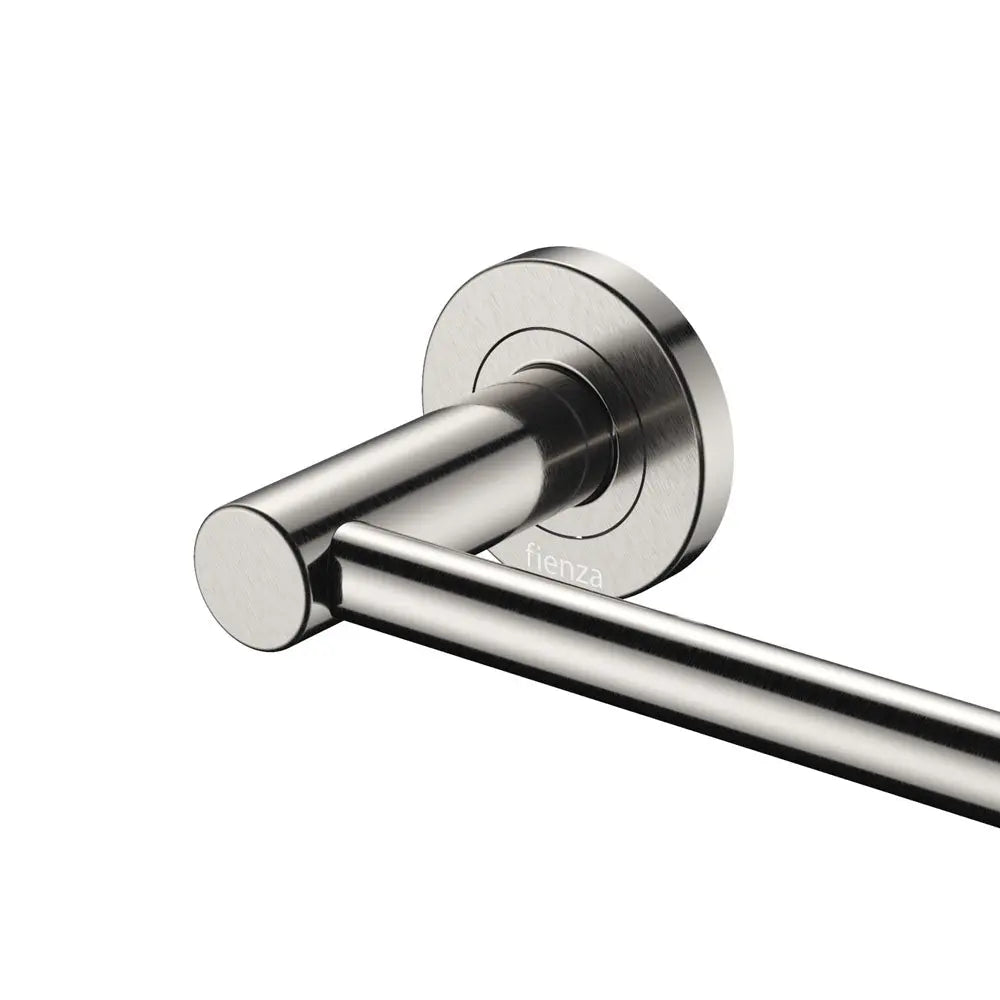 Kaya Single Towel Rail, 900mm, Brushed Nickel fienza