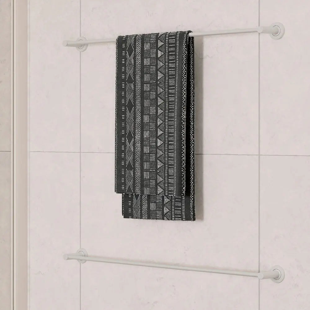 Kaya Single Towel Rail, 900mm, Matte White fienza