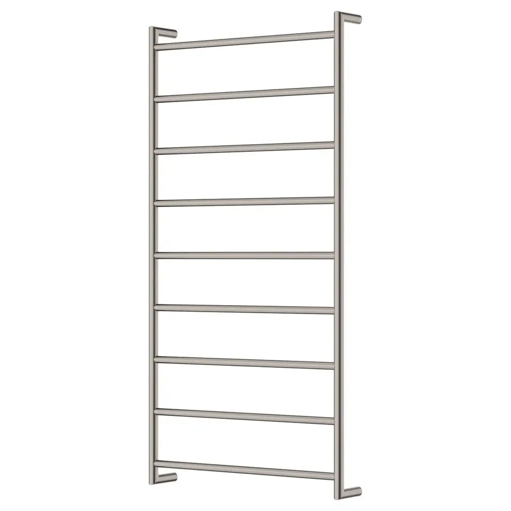 Kaya Heated Towel Rail, 600 x 1200mm, Brushed Nickel fienza