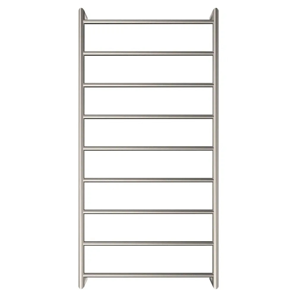 Kaya Heated Towel Rail, 600 x 1200mm, Brushed Nickel fienza