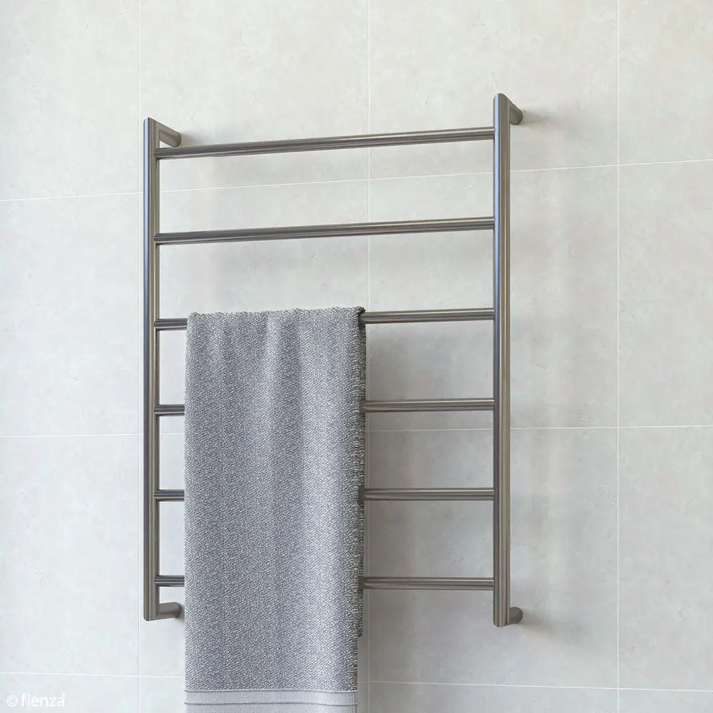 Kaya Heated Towel Rail, 600 x 800mm, Gun Metal fienza