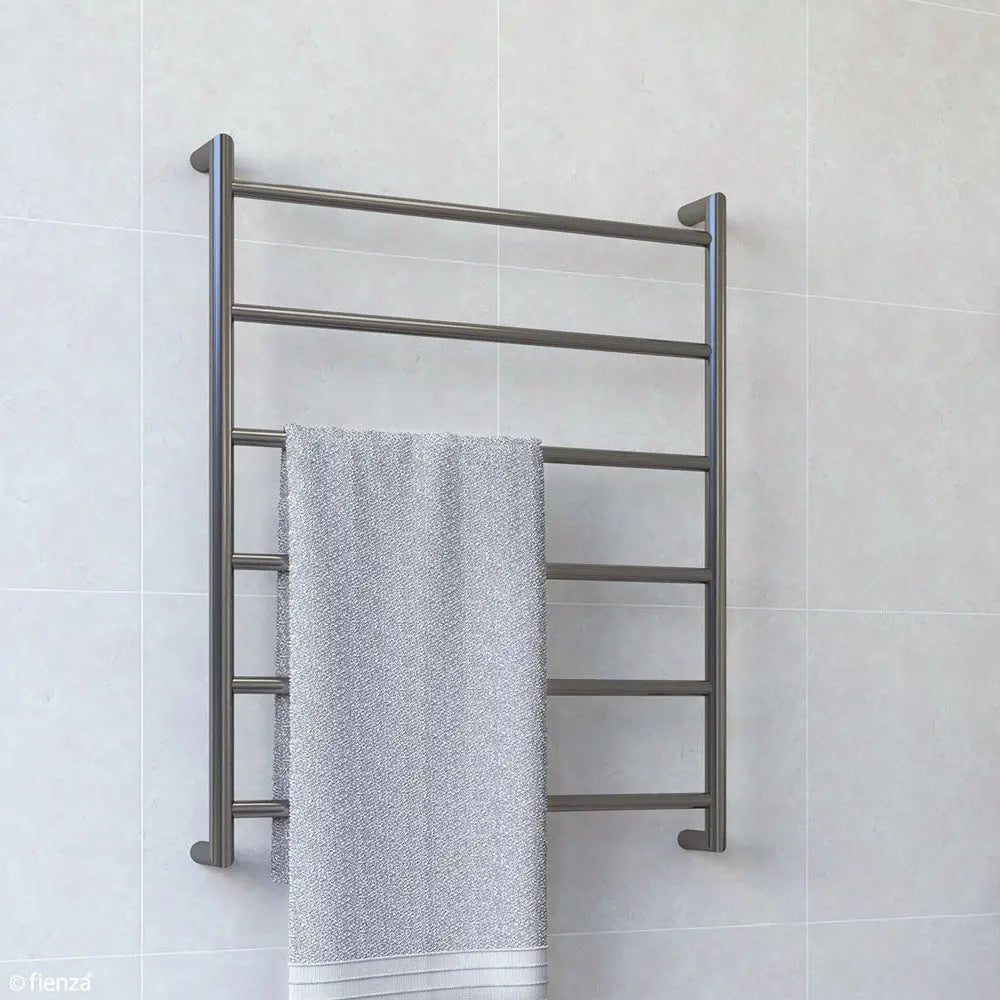 Kaya Heated Towel Rail, 600 x 800mm, Gun Metal fienza
