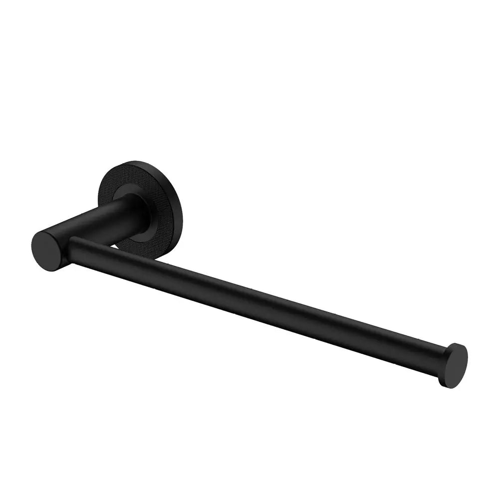 Axle Hand Towel Rail/Roll Holder, Matte Black fienza