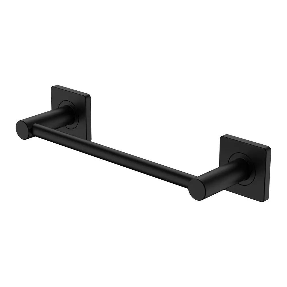Sansa Single Towel Rail, 300mm, Matte Black fienza