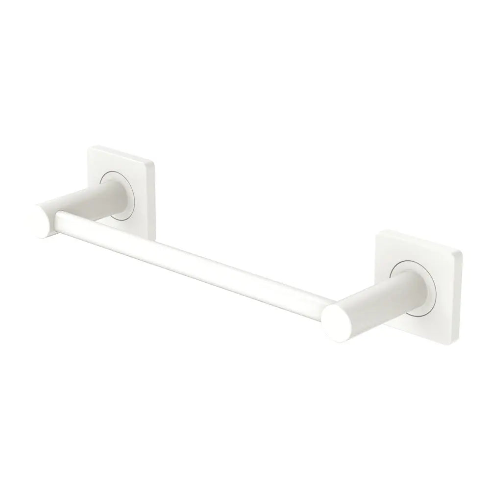 Sansa Single Towel Rail, 300mm, Matte White fienza