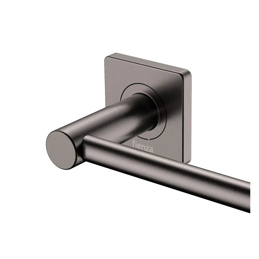 Sansa Single Towel Rail, 900mm, Gun Metal fienza