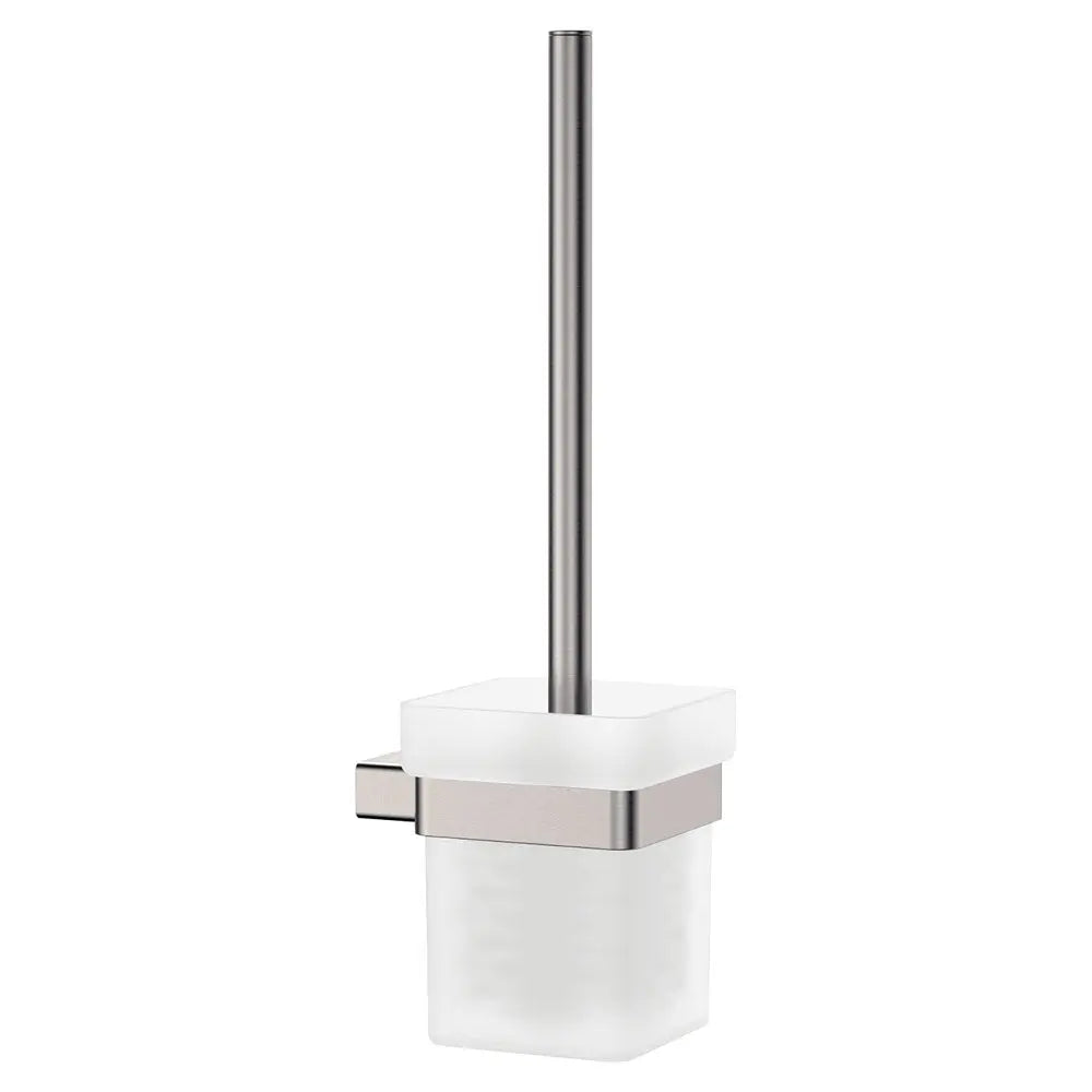 Tono Toilet Brush & Holder, Brushed Nickel fienza