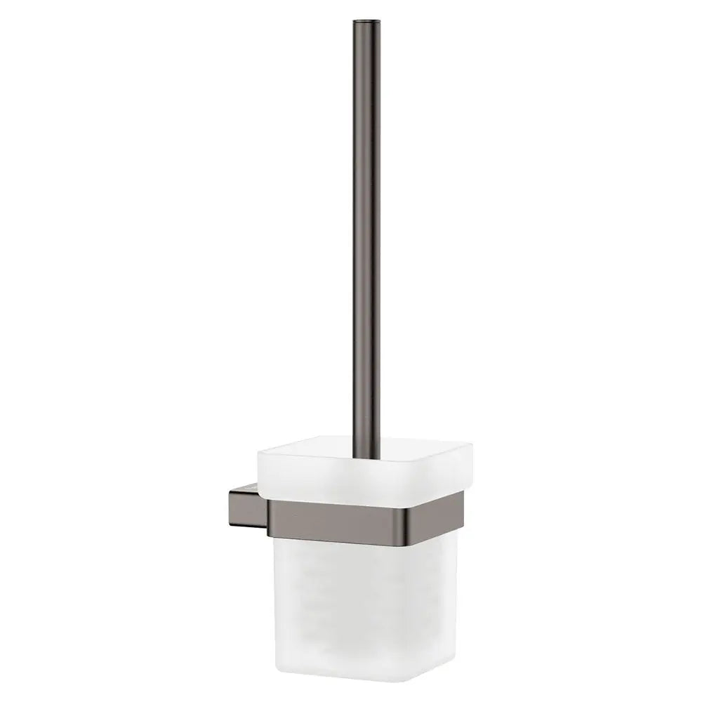 Tono Toilet Brush & Holder, Gun Metal fienza