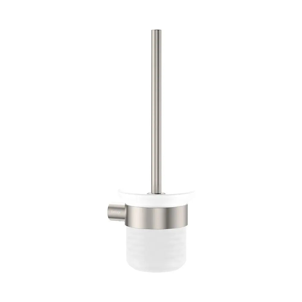 Empire Slim Toilet Brush & Holder, Brushed Nickel fienza