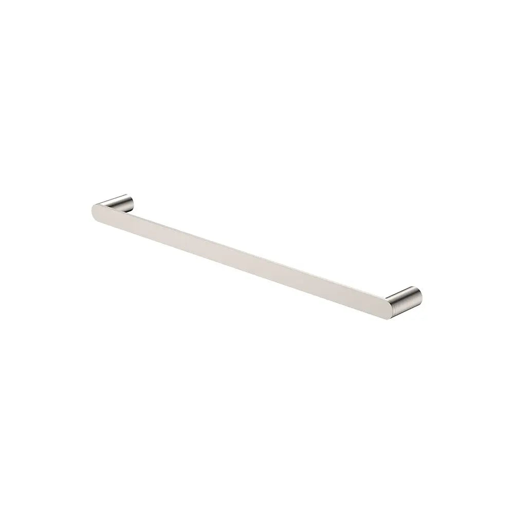 Empire Slim Single Towel Rail, 600mm, Brushed Nickel fienza