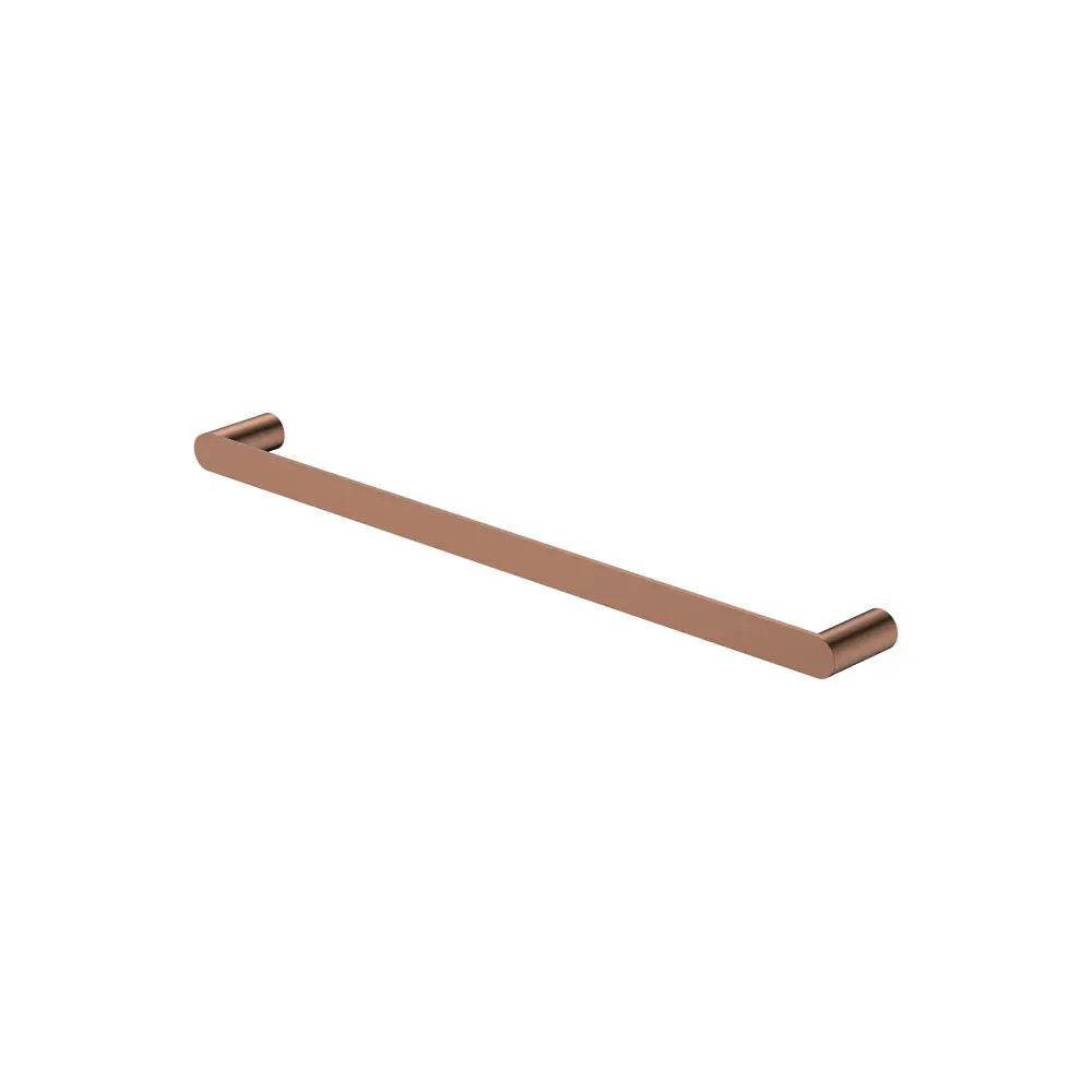 Empire Slim Single Towel Rail, 600mm, Brushed Copper fienza