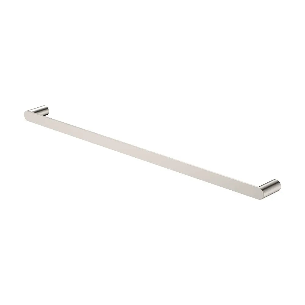 Empire Slim Single Towel Rail, 800mm, Brushed Nickel fienza