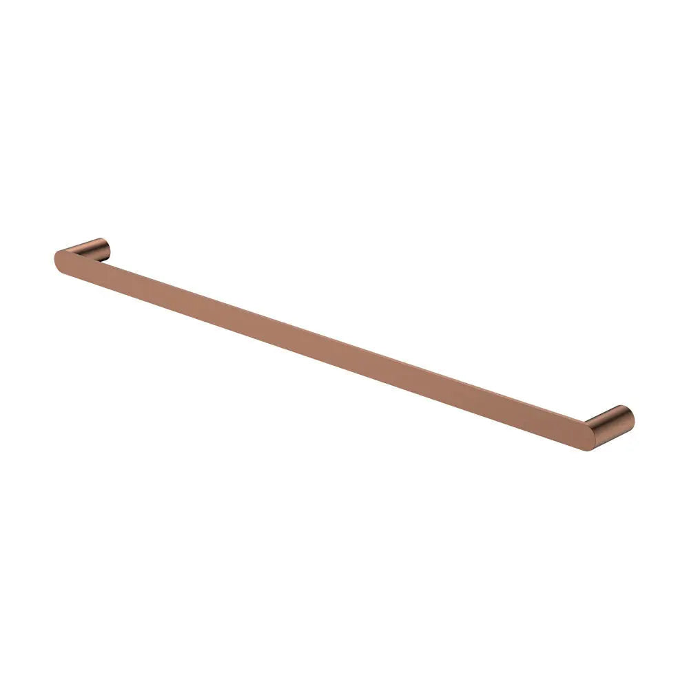 Empire Slim Single Towel Rail, 800mm, Brushed Copper fienza
