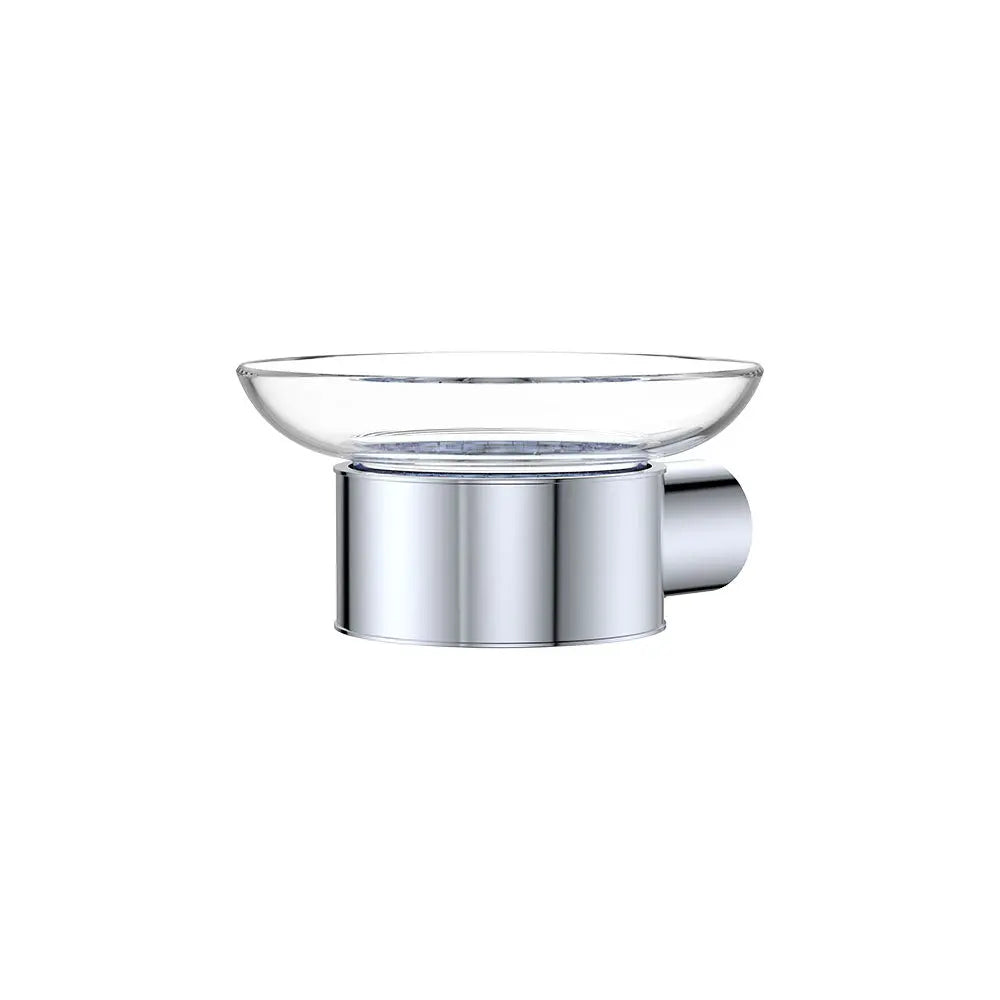 Empire Slim Glass Soap Dish, Chrome fienza