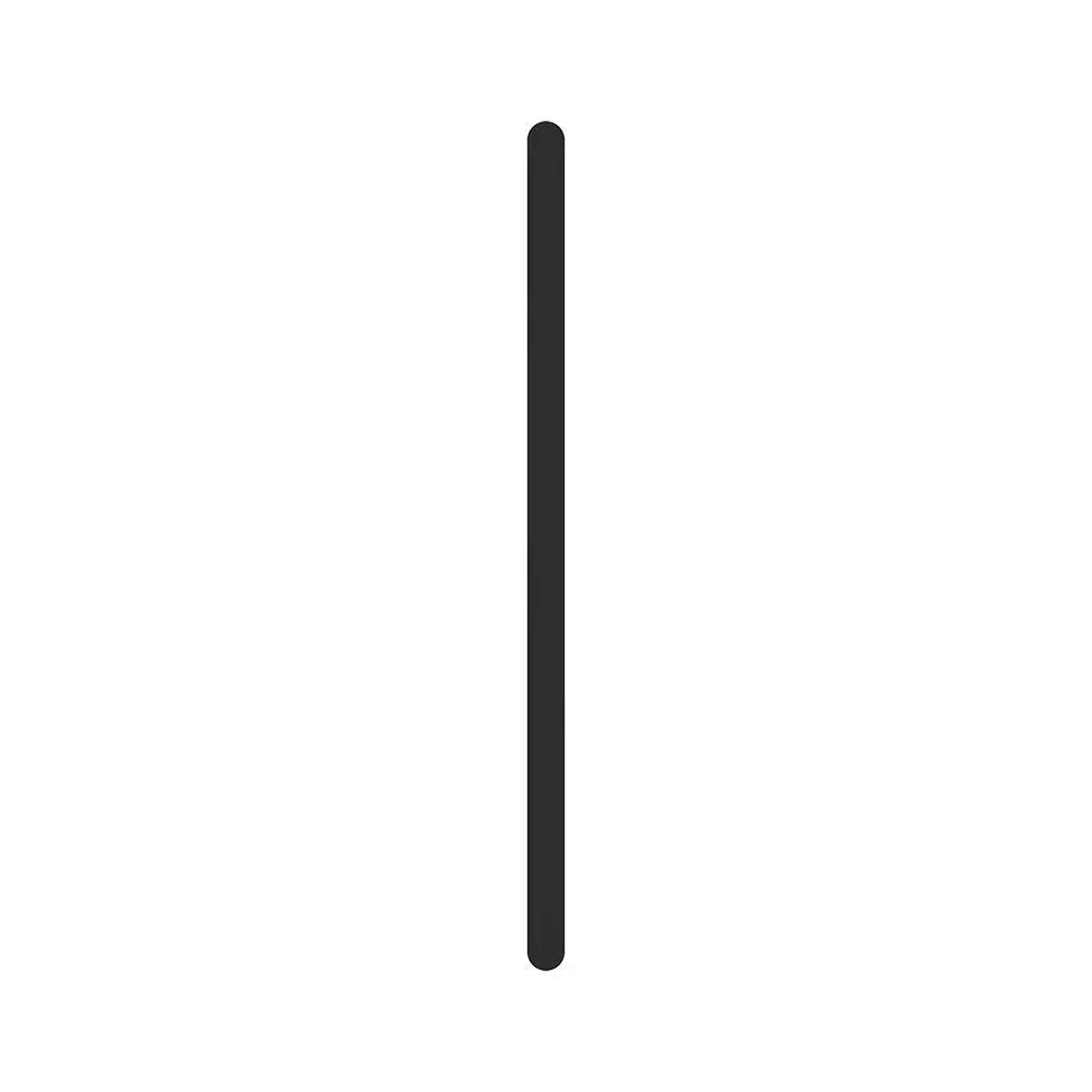 Empire Slim Vertical Heated Towel Rail, 60 x 900mm, Matte Black fienza