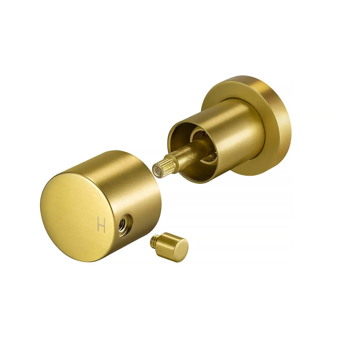 Brushed Brass Wall Tap Aquaperla