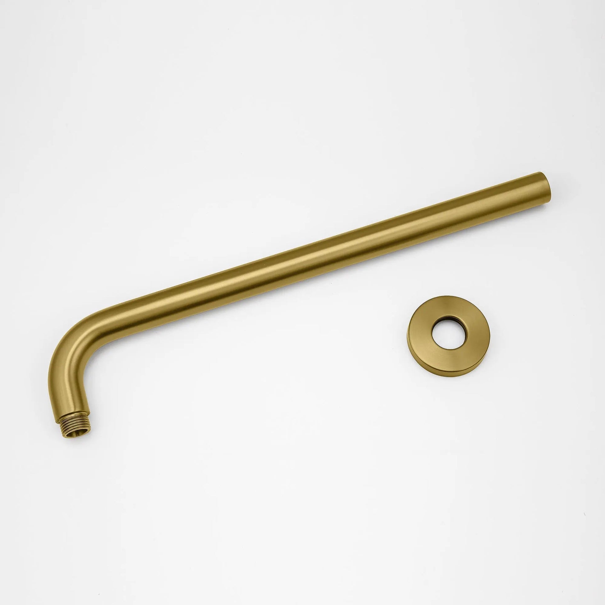 400mm Brushed Brass Wall Shower Arm Aquaperla
