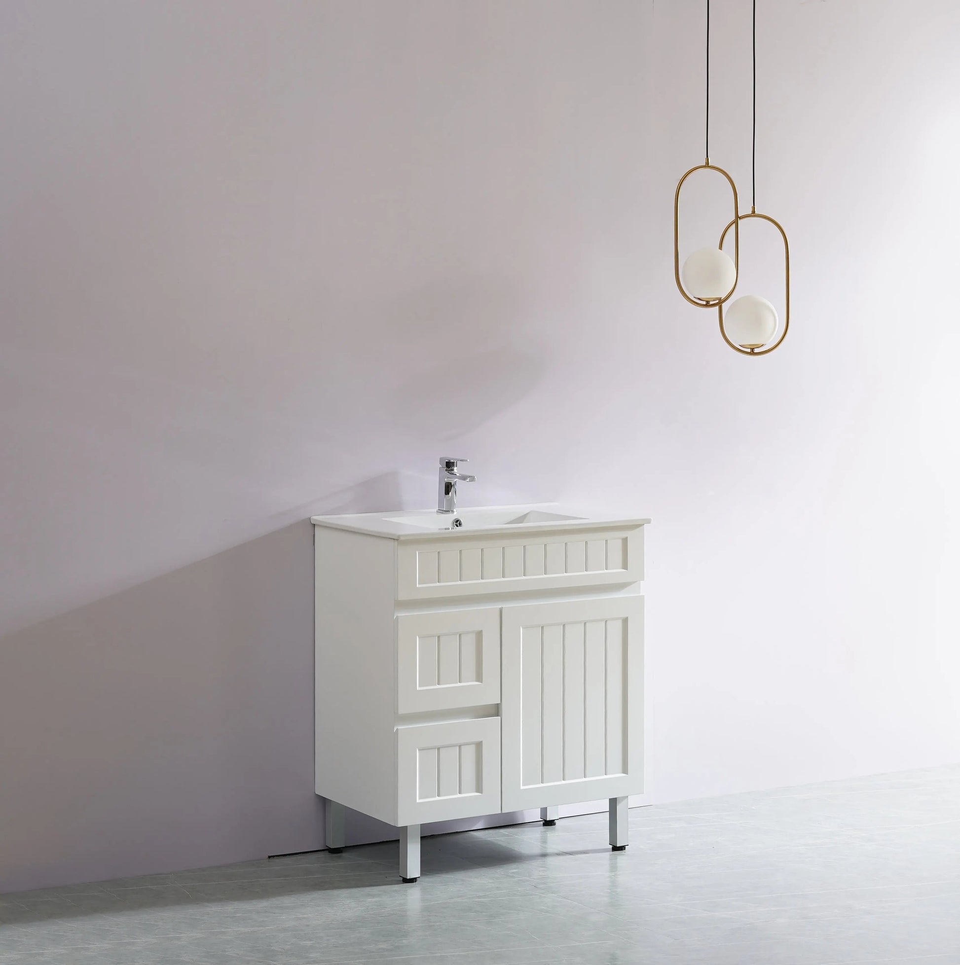 ACACIA SHAKER PVC Floor Vanity 750 Poseidon