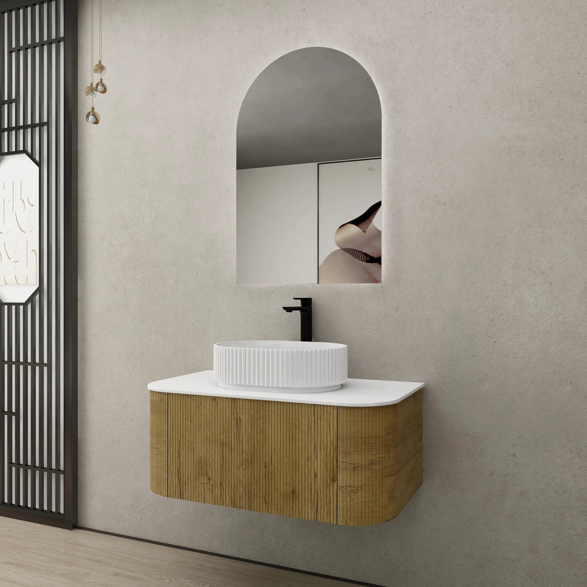 Bronte Cabinet 900mm (Prime Oak) Poseidon