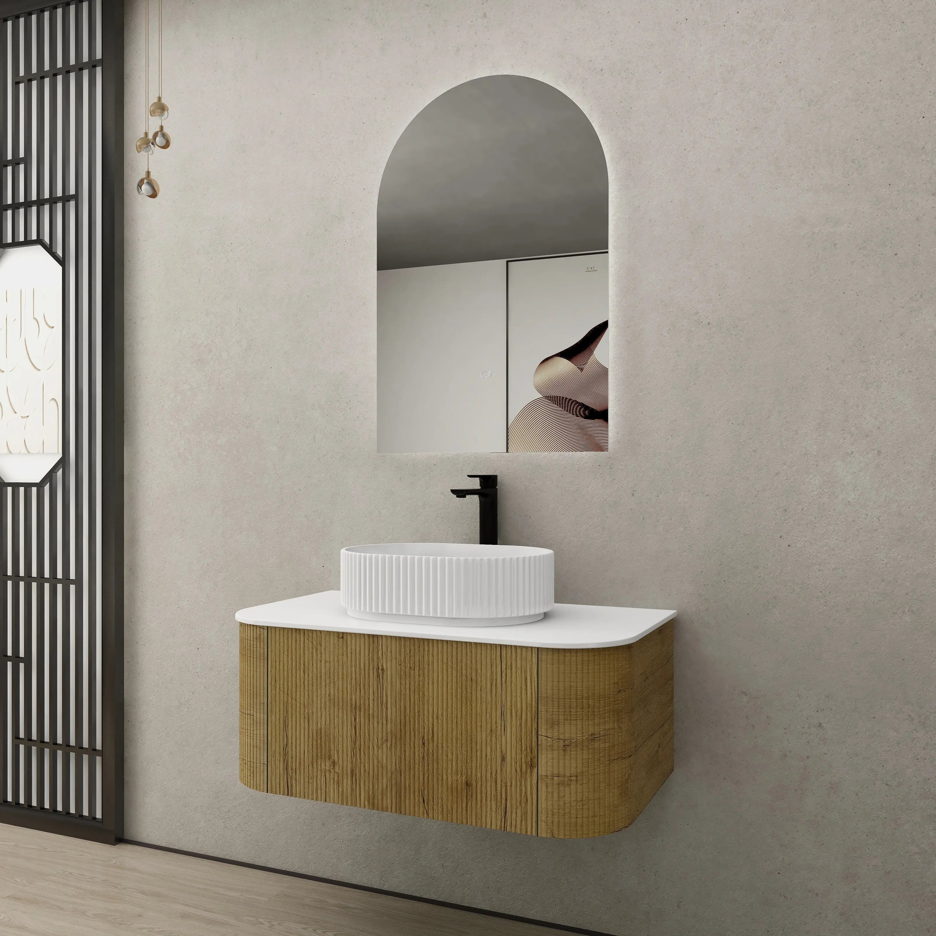 Bronte Cabinet 900mm (Prime Oak) Poseidon