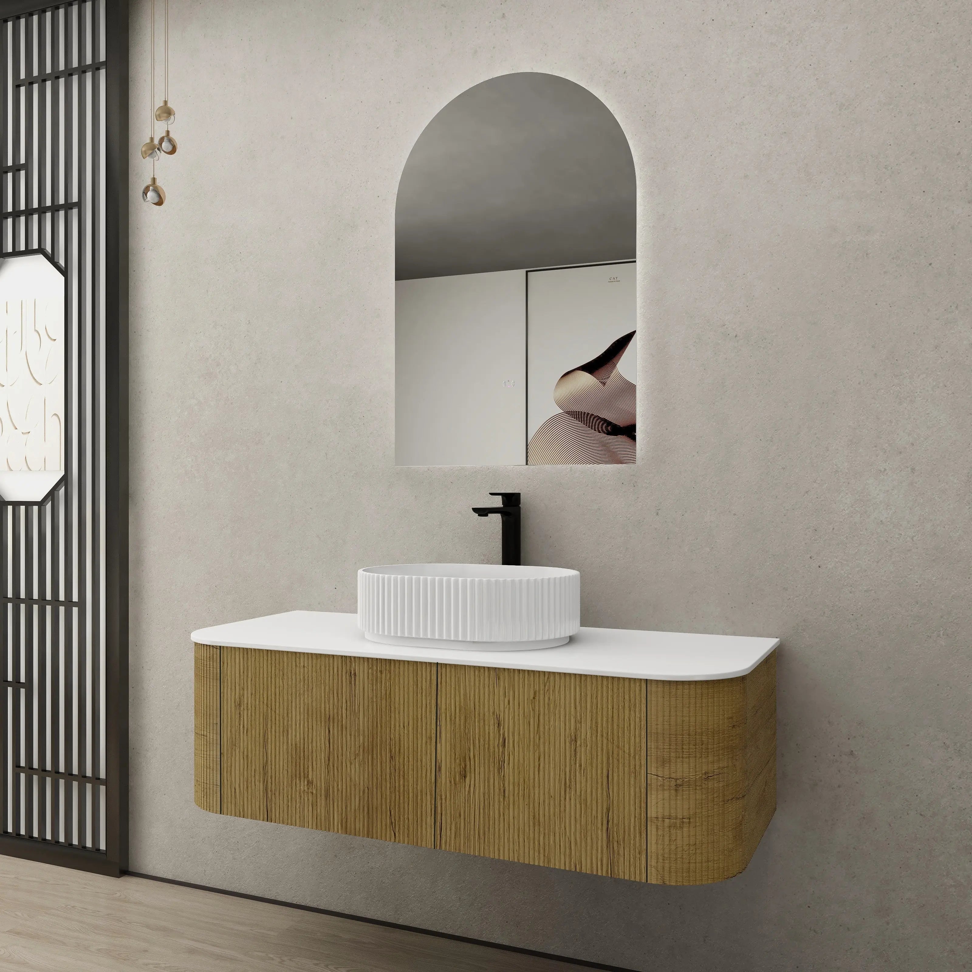 Bronte Cabinet 1200mm (Single Bowl/Prime Oak) Poseidon