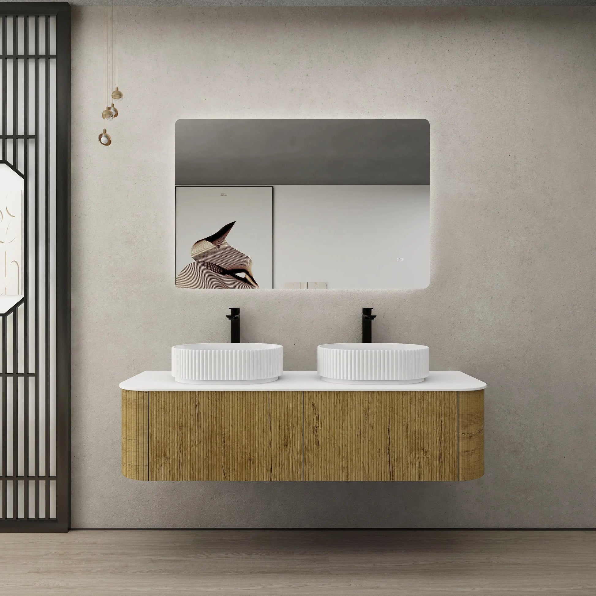 Bronte Cabinet 1500mm (Double Bowl/Prime Oak) Poseidon