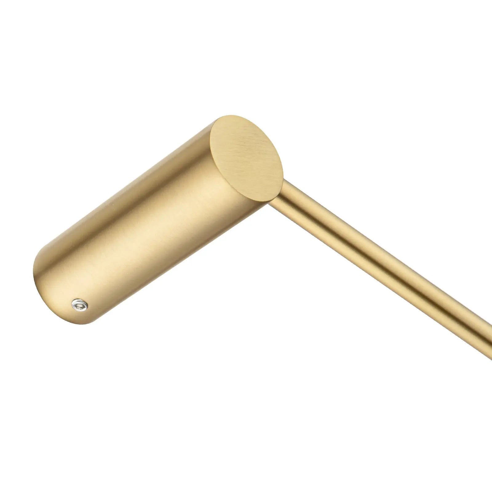 600mm Brushed Brass Single Towel Rail Aquaperla