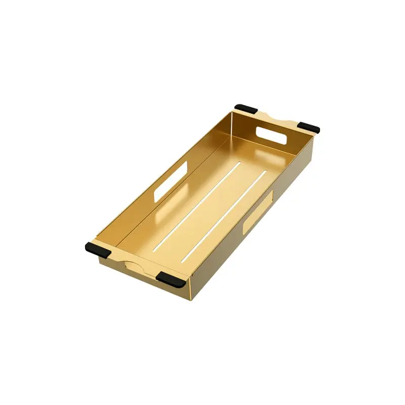 Hana 27L/27L Double Kitchen Sink Kit, PVD Rugged Brass fienza