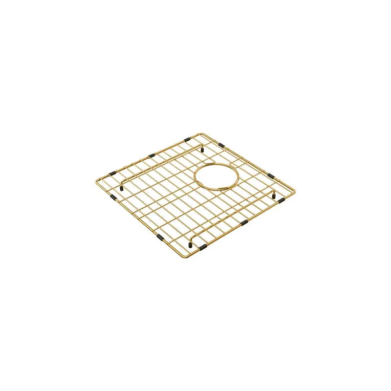 Hana 32L Single Kitchen Sink Kit, PVD Rugged Brass fienza