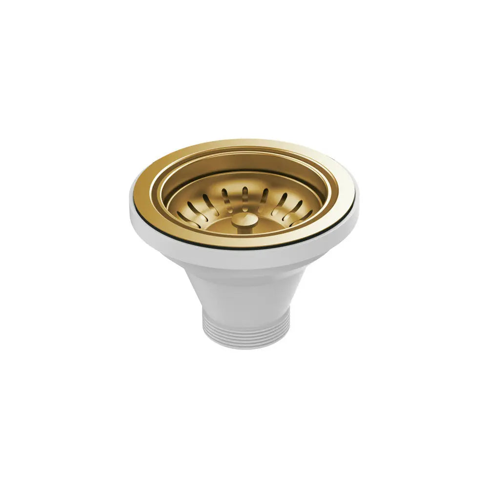 Hana Sink Basket Waste, PVD Rugged Brass fienza
