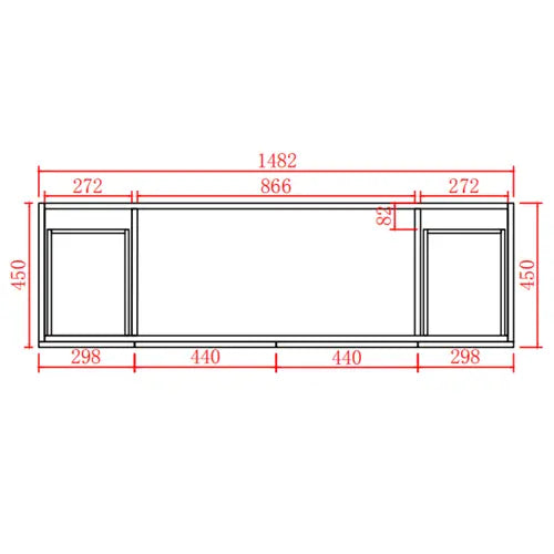 ACACIA SHAKER Matte White PVC Wall Hung Vanity 1500 (Single/Double Bowl) Poseidon