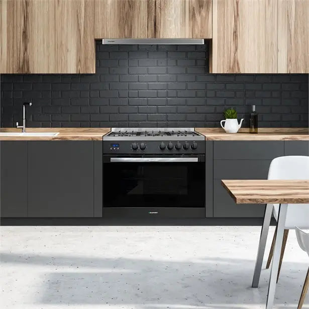 BLAUPUNKT 90CM FREESTANDING OVEN (DARK STEEL & BLACK) Blaupunkt