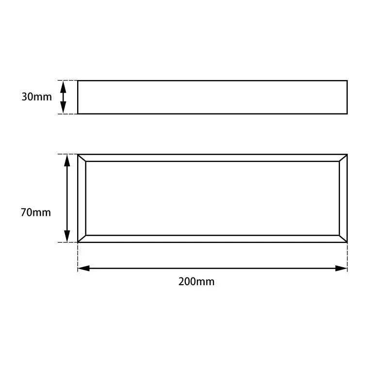 Cavallo Chrome Square Towel Rail 200mm Aquaperla